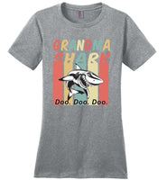 Retro Vintage grandma shark doo doo doo T-shirt, gift tee for grandma
