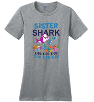 Sister shark doo doo doo gift Tee shirt