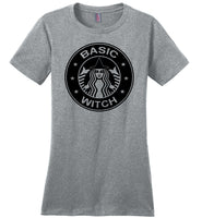 Basic witch funny halloween t shirt for women