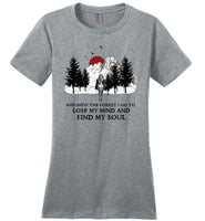 And into the forest I go to lose my mind and find my soul hiking camping t shirt