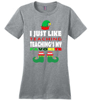 Teacher ELF funny christmas shirt