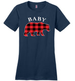 Red Plaid Baby Bear Matching Buffalo Family Pajama T Shirt