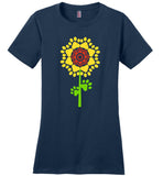 Sunflower Dog Paw Appreciation Day Tee shirt