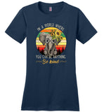 You can be anything be kind cute elephant sunflower t shirt