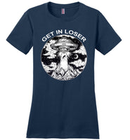 Alien's Exist Vintage UFO Abduction T Shirt, Get In Loser Vintage T-Shirt