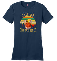 Vintage wine glass call me old fashioned T-shirt