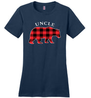 Red Plaid Uncle Bear Matching Buffalo Family Pajama T Shirt