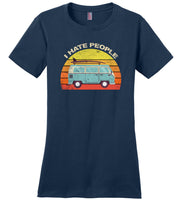 Car camping I hate people, funny camping tee shirts