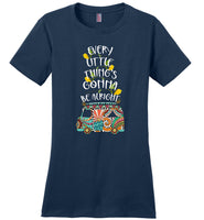 Every little thing's gonna be alright Hippie car dragonfly T shirt