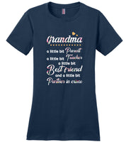 Grandma a little bit parent teacher best friend partner in crime Tee shirt