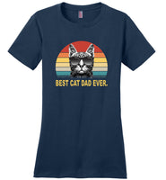 Best cat dad ever vintage father's gift Tee shirt