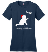 Funny Meowy Christmas Cat T Shirt