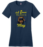 A black queen was born in may birthday tee shirt hoodie