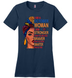 October woman I am Stronger, braver, smarter than you think T shirt, birthday gift tee