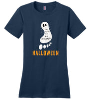 Eat drink and be scary Halloween foot t shirt gift