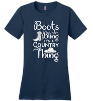 Boots and Bling It's a country thing cowboy hat Tee shirt