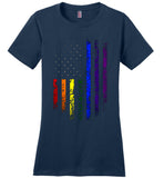 LGBT America flag, bisexual, transgender, gay, lesbian rainbow pride shirt