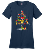 Wine xmas tree t shirt wine christmas tree shirt