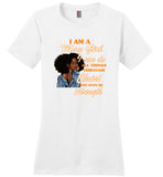 Black GirI I Am A May Girl I Can Do All Things Through Christ Who Gives Me Strength T shirt