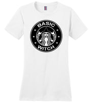 Basic witch funny halloween t shirt for women