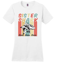 Retro Vintage sister shark doo doo doo T-shirt, gift tee for sister