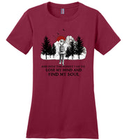 And into the forest I go to lose my mind and find my soul hiking camping men t shirt