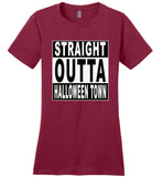 Straight outta halloween town t shirt gift