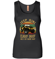 Jeep girl classy sassy and a bit smart assy vintage retro gift Tee shirt