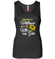 She was a wildflower in love with the sun sunflower Tee shirt