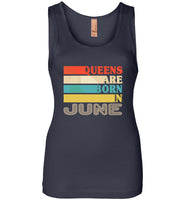 Queens are born in June vintage T shirt, birthday's gift tee for women