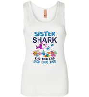 Sister shark doo doo doo gift Tee shirt