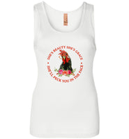 She's beauty she's grace she'll peck you in the face chicken Tee shirt