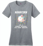 Nanacorn like a normal grandma only more awesome - Distric Made Ladies Perfect Weigh Tee