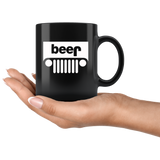 Beer Jeep Funny Drinking Black Coffee Mug