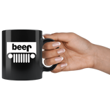 Beer Jeep Funny Drinking Black Coffee Mug