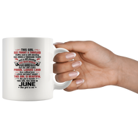This Girl Has Fought A Thousand Battles Cried Tears & Is Still Standing Beautiful Born In June Birthday White Coffee Mug