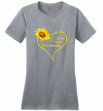 Sunflower heart Jesus it's not religion it's a relationship - Distric Made Ladies Perfect Weigh Tee