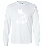 Time spent with cats is never wasted design - Gildan Long Sleeve T-Shirt