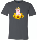 Sunflower pig - Canvas Unisex USA Shirt