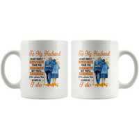 To My Husband I'm Not Perfect Annoy Tease You But Never Find Anyone Who Loves You As Much I Do Old Couple White Coffee Mug