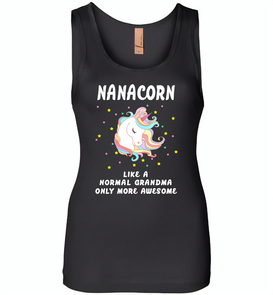 Nanacorn like a normal grandma only more awesome - Womens Jersey Tank