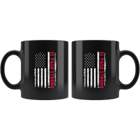 El Paso Strong American Flag Black Coffee Mug