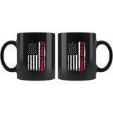 El Paso Strong American Flag Black Coffee Mug