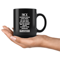 I'm a wooden spoon lead paint no car seat garden hose drinking survivor black gift coffee mug