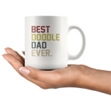 Best doodle dad ever white coffee mug