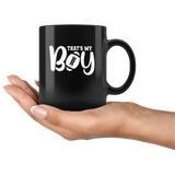 That’s My Boy Football Love FootBall Black Coffee Mug