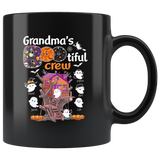Personalized Grandma Halloween Gift Ideas For Grandma From Grandkids, Boo Bootiful Crew Halloween Gift Ideas Black Coffee Mug