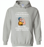 I am currently unsupervised i know it freaks me out too but the possibilities are endless grandma version - Gildan Heavy Blend Hoodie