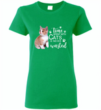 Time spent with cats is never wasted version - Gildan Ladies Short Sleeve