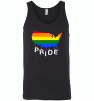 Pride american lgbt gay rainbow - Canvas Unisex Tank